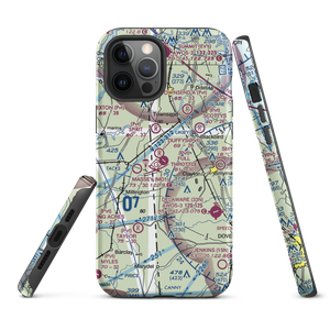 Full Throttle Farm Airport (23DE) VFR Sectional  Tough iPhone Case