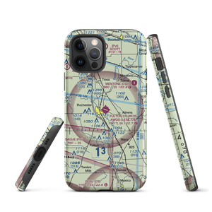 Fulton County Airport (RCR) VFR Sectional  Tough iPhone Case