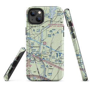 Fulton-Itawamba County Airport (11M) VFR Sectional  Tough iPhone Case
