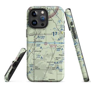G & S Space Port Airport (14KS) VFR Sectional  Tough iPhone Case