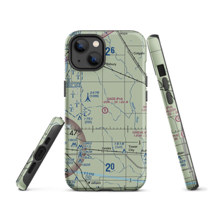 Gage Flying Farmer Airport (3ND5) VFR Sectional  Tough iPhone Case