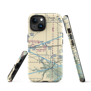 Gail Ballard Airport (SN63) VFR Sectional  Tough iPhone Case