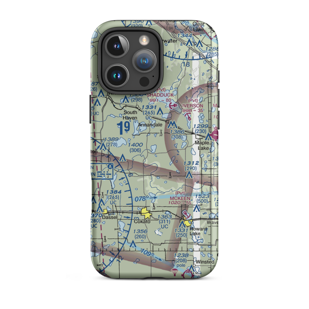 Gale's Seaplane Base (6MN5) VFR Sectional  Tough iPhone Case iPhone 16 Pro Max model shown