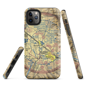 Gallatin Field (BZN) VFR Sectional  Tough iPhone Case