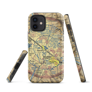 Gallatin Field (BZN) VFR Sectional  Tough iPhone Case