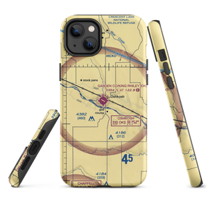 Garden County Airport/King Rhiley Field (OKS) VFR Sectional  Tough iPhone Case