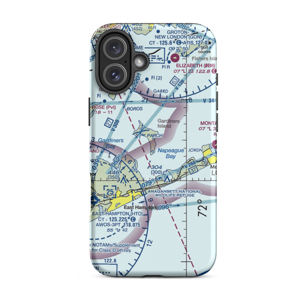 Gardiners Island Landing Field (US-0268) VFR Sectional  Tough iPhone Case iPhone 16 Plus model shown