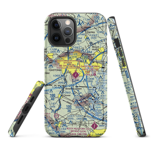 Gastonia Municipal Airport (AKH) VFR Sectional  Tough iPhone Case