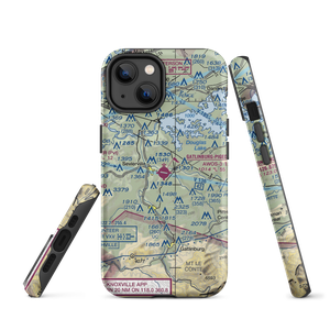 Gatlinburg-Pigeon Forge Airport (GKT) VFR Sectional  Tough iPhone Case