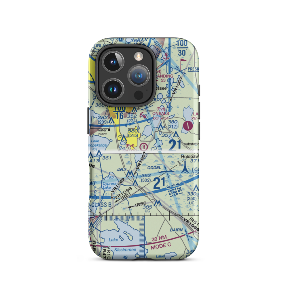 Gator Airpark (72FL) VFR Sectional  Tough iPhone Case iPhone 16 Pro model shown