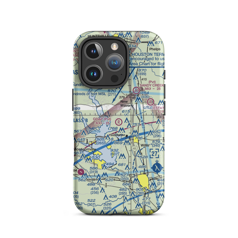Gdap Air Ranch Airport (97TS) VFR Sectional  Tough iPhone Case iPhone 16 Pro model shown