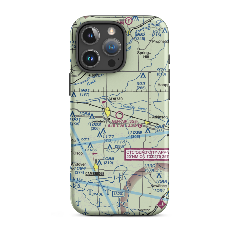 Gen-Airpark (3G8) VFR Sectional  Tough iPhone Case iPhone 16 Pro Max model shown