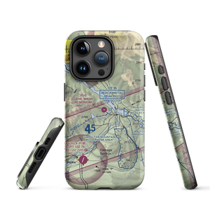 Gene Wash Reservoir Airport (5CL7) VFR Sectional  Tough iPhone Case