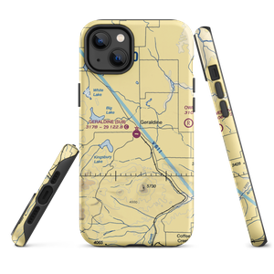 Geraldine Airport (5U8) VFR Sectional  Tough iPhone Case