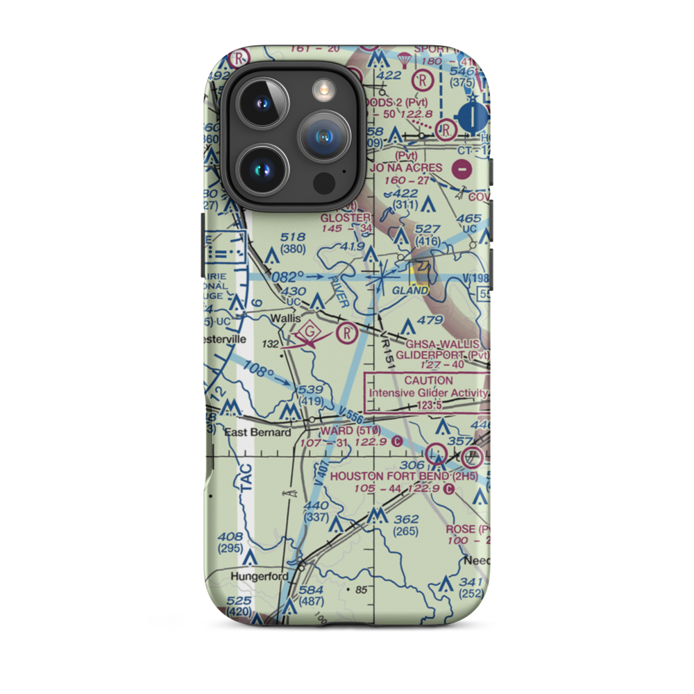 Ghsa-Wallis Glideport Gliderport (TE71) VFR Sectional  Tough iPhone Case iPhone 16 Pro Max model shown