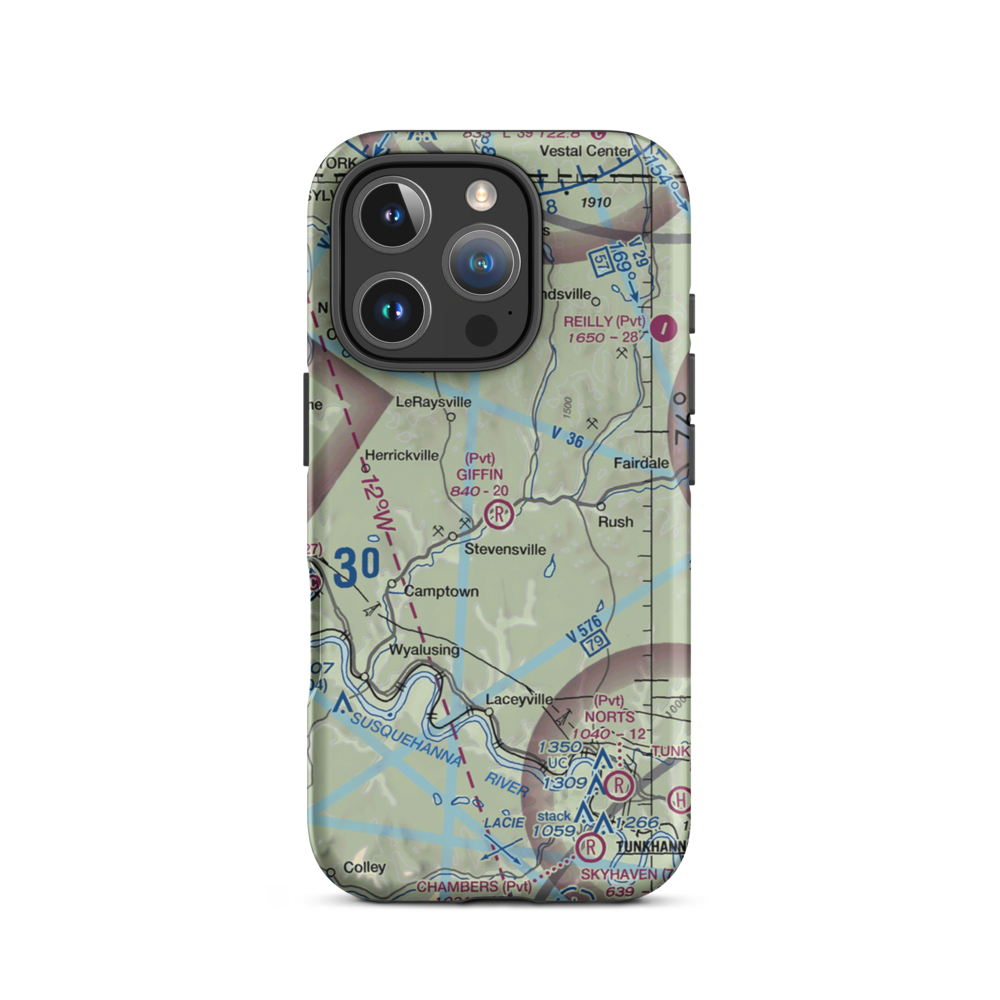 Giffin Airport (3PA4) VFR Sectional  Tough iPhone Case iPhone 16 Pro model shown