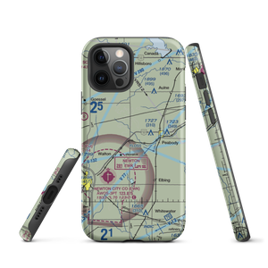 Gilley's Airport (80KS) VFR Sectional  Tough iPhone Case
