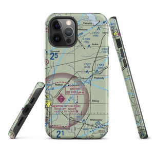 Gilley's Airport (80KS) VFR Sectional  Tough iPhone Case