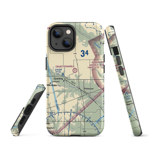 Glaser Airport (NE85) VFR Sectional  Tough iPhone Case