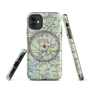 Glasgow Municipal Airport (GLW) VFR Sectional  Tough iPhone Case