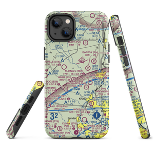 Glass Airport (TS74) VFR Sectional  Tough iPhone Case