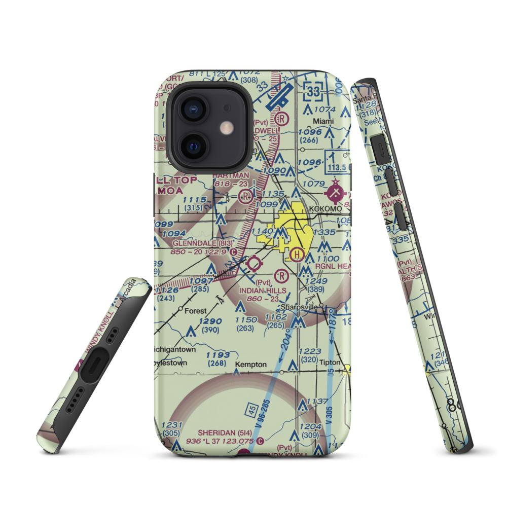 Glenndale Airport (8I3) VFR Sectional  Tough iPhone Case iPhone 12 model shown