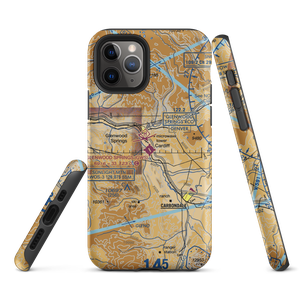 Glenwood Springs Municipal Airport (GWS) VFR Sectional  Tough iPhone Case