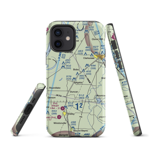 Glidwell Flying Service Airport (MS09) VFR Sectional  Tough iPhone Case