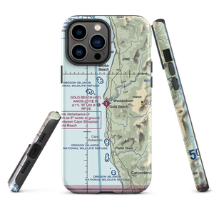 Gold Beach Municipal Airport (4S1) VFR Sectional  Tough iPhone Case