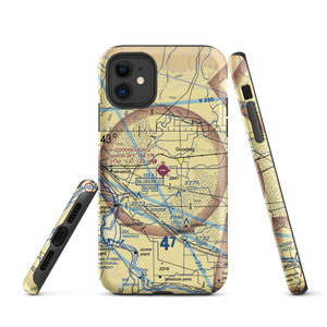 Gooding Municipal Airport (GNG) VFR Sectional  Tough iPhone Case