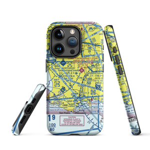 Goodyear Blimp Base Airport (64CL) VFR Sectional  Tough iPhone Case