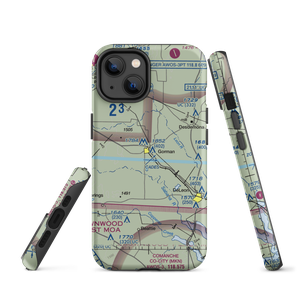 Gorman Airport (0TE6) VFR Sectional  Tough iPhone Case