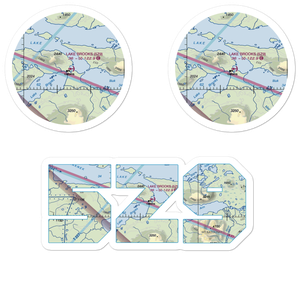 Lake Brooks Seaplane Base (5Z9) VFR Sectional Sticker Pack