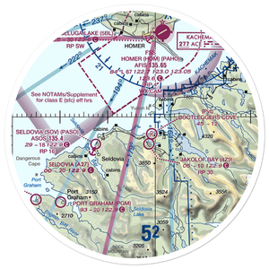 Kasitsna Airport (5Z7) VFR Sectional Sticker (30 mile)