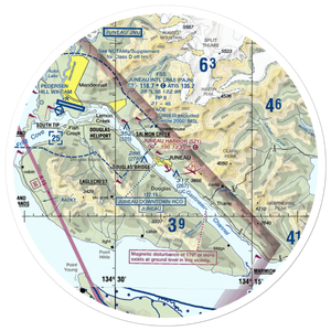 Juneau Harbor Seaplane Base (5Z1) VFR Sectional Sticker (20 mile)