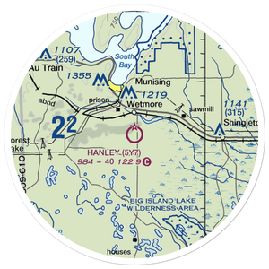 Hanley Field (5Y7) VFR Sectional Sticker (20 mile)