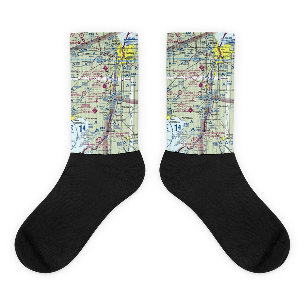 David's Landing Airport (5Y5) VFR Sectional Socks 