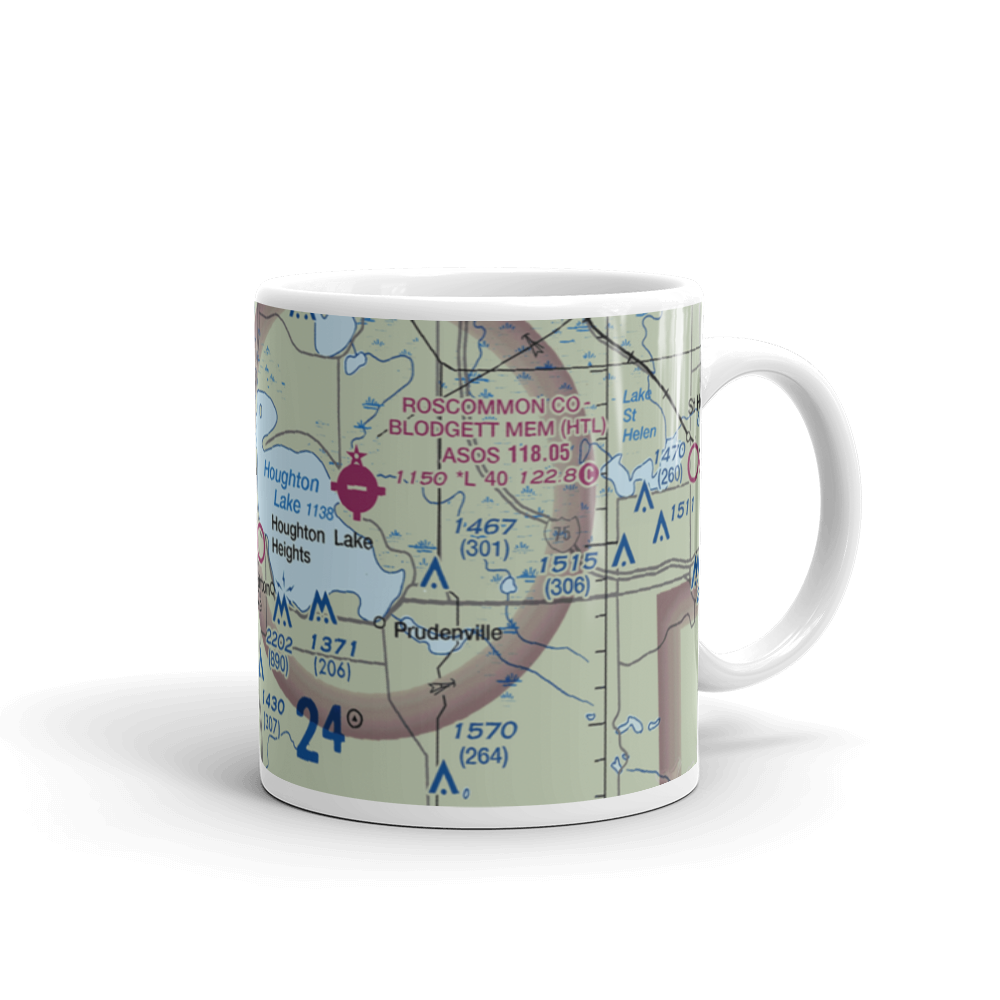 Houghton Lake State Airport (5Y2) VFR Sectional  Mug 