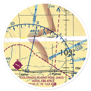 Gebauer Airport (5V6) VFR Sectional Sticker (20 mile)