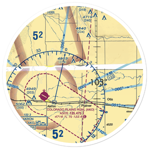 Gebauer Airport (5V6) VFR Sectional Sticker (30 mile)