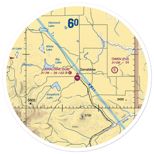 Geraldine Airport (5U8) VFR Sectional Sticker (30 mile)