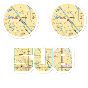 Geraldine Airport (5U8) VFR Sectional Sticker Pack