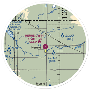Herreid Municipal Airport (5T4) VFR Sectional Sticker (20 mile)