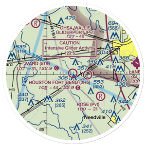 Ward Airpark (5T0) VFR Sectional Sticker (20 mile)