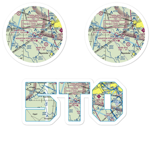 Ward Airpark (5T0) VFR Sectional Sticker Pack