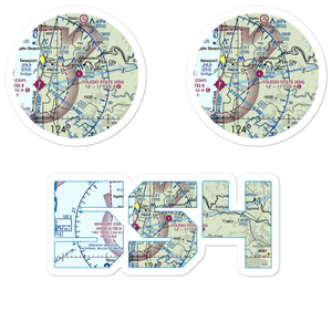 Toledo State Airport (5S4) VFR Sectional Sticker Pack