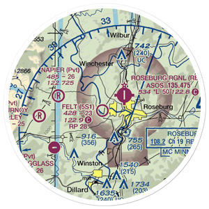 George Felt Airport (5S1) VFR Sectional Sticker (20 mile)