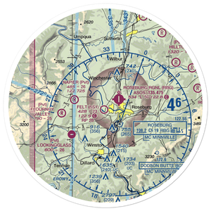 George Felt Airport (5S1) VFR Sectional Sticker (30 mile)