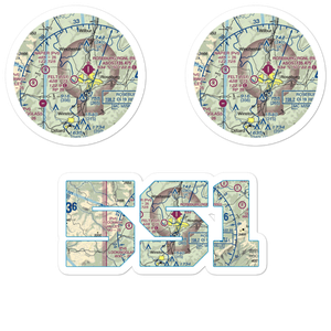 George Felt Airport (5S1) VFR Sectional Sticker Pack
