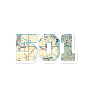 Vici Municipal Airport (5O1) VFR Sectional Sticker